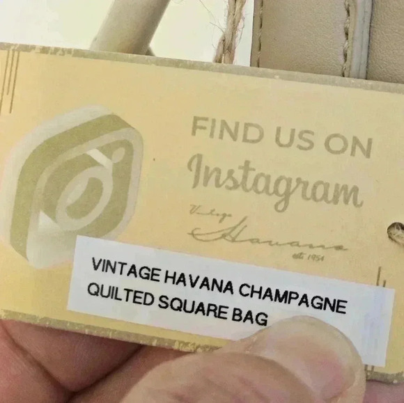 Vintage Havana Champaign Quilted Bag NWT - Picture 10 of 15